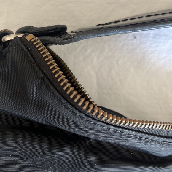 Kate Spade Black Canvas Bag with front closure pocket - Picture 6 of 16